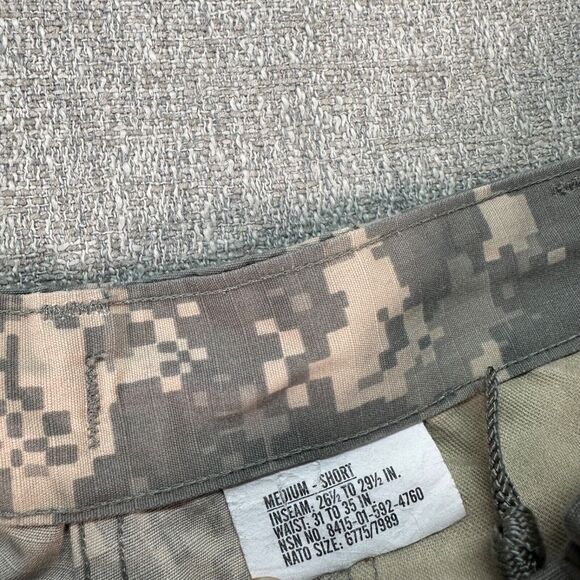 Army Combat Uniform‎ Cargo Pants Medium 32x30 Digital Camouflage Utility Ripstop - Picture 3 of 10